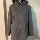 London Fog EUC  Grey Zip Up Winter Coat with 2 pockets and hood size 1X Photo 0
