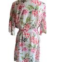 Show Me Your Mumu beautiful lightweight Robe, white with bright pink flowers, comes with belt, size is one size small/medium, excellent condition Photo 7