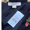 The Loft NWT ~  Black Floral Short Lined Summer Mini Skirt ~ Women's Size 4 Photo 5