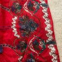 Edge Vintage Hand  Rolled Silk Blend Colorful Floral Calico Scarf Photo 3