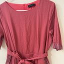 Roolee  Mauve/ Rose Cotton Fit and Flare Textured  Midi Dress XL Photo 2