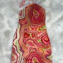 Grey Bandit Pink & Green Swirl Mini Dress Photo 1