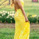 Jovani Yellow Prom Dress Photo 4