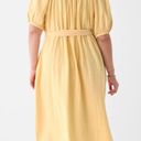 Faherty Dream Cotton Gauze Sun-Washed Yellow Women's Midi Dress Size L Photo 2