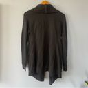 All Saints Black Dahlia Open Sweatshirt Cardigan Zipper Collar Size Small Photo 6