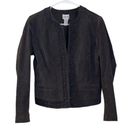 Chico's  Women's Brown Suede Leather Jacket Size 1 Photo 1