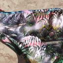 The Bikini Lab Pink and Green Tropical Print  Strappy Swim Bottoms Photo 11