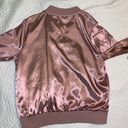 New Direction Silk Pink Bomber Photo 2