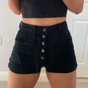 American Eagle High Waisted Black Jean Shorts Photo 1