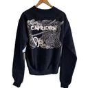 Good American  Capricorn Zodiac Sweatshirt in Black XS NWT Photo 2