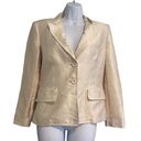 Anne Klein Champagne Suit Jacket Size 10 Silk/ Cotton/Acetate Photo 0