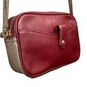 GILI Got It Love It Leather Crossbody Bag Purse Burgundy Gold Adjustable Strap Photo 5