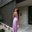 ZARA Dress Maxi Wedding Straps Lingerie Open Back Satin Effect Party Coctail Photo 4