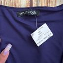 Mind Code Women Juniors Short Sleeve V-Neck Dark Purple Top Bodysuit Size Large Photo 5