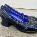 Candie's Y2K  Chelly Black Purple Gothy Witch Patent Heels Size 10 Photo 0