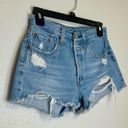 Levi’s  501 Cut off Denim Shorts size 24W Photo 4