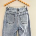 Edikted Relaxed Boyfriend Fit Jeans Crossover Button Detail Size Medium 6/28W Photo 7