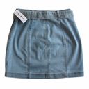 PacSun high waisted denim skirt with belt — light wash Photo 1