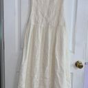 ZARA White Scrunchy Maxi Dress Photo 3