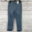 INC  SZ 6/28 Ankle Jeans Delancey Straight Leg High-Rise Distressed Button-Fly Photo 3