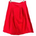 Free People  Love Fool Top Skirt Set Womens Size 10 Red Corduroy Printed Feminine Photo 8