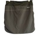 Patagonia  Charcoal Gray Tech Fishing Skort Athletic with ability to Ruche sides Photo 3