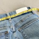 RE/DONE  90s High Rise Ankle Crop Worn Bright Blue Jeans size 25 Photo 10