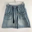 DKNY  Jeans Drawstring Waist Denim Skirt Photo 1