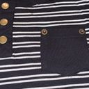 Splash 5/$25  Black & White Striped Short Sleeve Top Medium NWT Photo 4