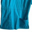 Butter Soft Women Scrub Top S Teal Medical Uniform Nurse Workwear Dental Casual Blue Photo 5