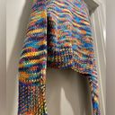 Glassons Colorful Rainbow Crochet Knit Jumper Pullover Sweater - M Photo 9