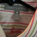 Foxcroft long sleeve button down shirt. Cotton/polyester mix/lycra. GUC Photo 1