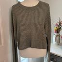 The Moon  & Madison Sweaters Crop Sweater  Size Med green oversized Photo 0