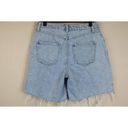 House of Harlow  1960 Womens Distressed Denim Short Size 26 Mid-Rise Light Blue Photo 1