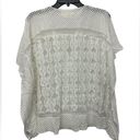 Anthropologie  White Mesh Lace Cover Up Top One Size Beach Resortwear Photo 1