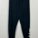 Adidas  Leggings Medium Black White Spell Out Stretch Active Sport Casual‎ Womens Photo 8