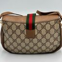 Gucci  Brown/Beige GG Supreme Canvas and Leather Vintage Web Shoulder Bag Photo 1