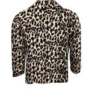 Nine West  Leopard Animal Print Suit Jacket Stretch Blazer Coat Y2K 2000s Petite Photo 4