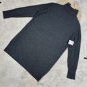 Everlane  The Cashmere Turtleneck Mini Sweater Dress Dark in Gray Donegal Size L Photo 0