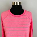 Tek Gear  Dry Tek Pink Gray Stripes Women's Pink Long Sleeve Thumb Hole Top Photo 1