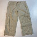 prAna  Women's Size 2 Kelly‎ Capri Pant Cargo Pocket Mid Rise Beige Photo 1