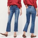 J.Crew New  Billie Demi Boot Crop Jean Cool Shadow High Rise Flare Ankle Raw Hem Photo 1