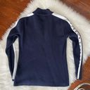 Tommy Hilfiger  LOGO Quarter Zip Sweater Navy White Size Medium Y2K Photo 5