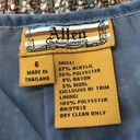 Petal Allen Schwartz Women's Tweed Straight Skirt Blue  Hem Pencil‎ Size 6 Photo 5