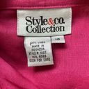 Style & Co  Collections Top Sz 16 100% Linen NWT Button Down Sleeveless Collared Photo 5