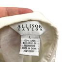 Allison Taylor  100% Linen Embroidered Floral Colorful Button Up Shirt size Large Photo 5