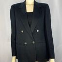 American Vintage Vintage 70's Cashmere Double Breasted Blazer in black made in USA size 6 Photo 0