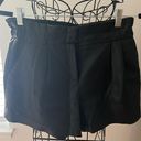 BCBGMAXAZRIA Black Faux Leather Shorts Photo 1