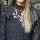 ZARA Black Lace Shirt Photo 1