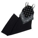 Lee NWT Dion  Bandana Bias Slip Midi in Black Tank Dress US 0 / AU 4 $750 Photo 3